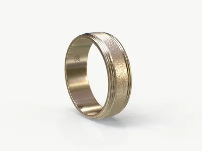 Markus Silver Ring Low-poly 3D model