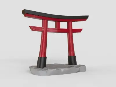 Torii Gate - Japanese Shinto Shrine 3D print model purchase