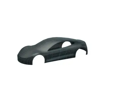 Car Guide Mesh Free low-poly 3D model