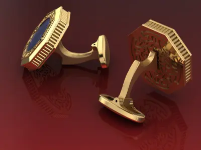 Classic original Cufflinks 3D print model