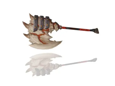 Volcano King Axe Low-poly 3D model