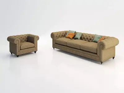 Sofa chester 3D model