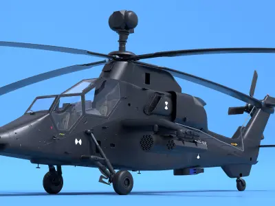Eurocopter Tiger EC665 Black 3D model