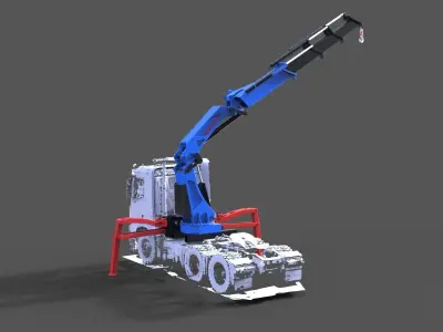 Crane for truck 3D print model