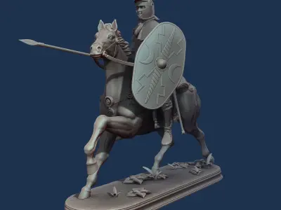 Roman Cavalryman 3D print model