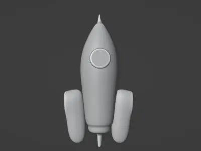 Space Rocket 3D Model 3D model