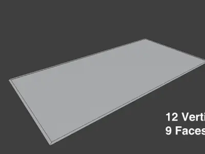 Drop Ceiling - Tile - Office Low-poly 3D model