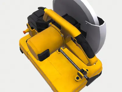 Electric Chop-Saw Machine Low Poly Low-poly 3D model