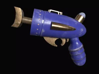  ray gun Low-poly 3D model