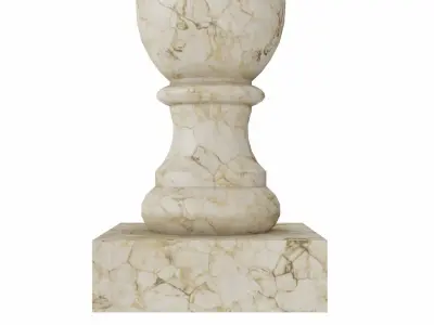 Column marble base 3D model