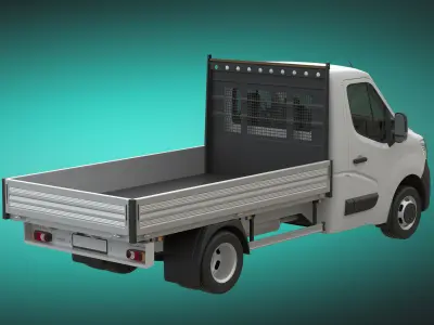 Renault Master 2020 Flatbed RWD L2H1 3D model