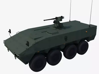 Patria AMV Free low-poly 3D model