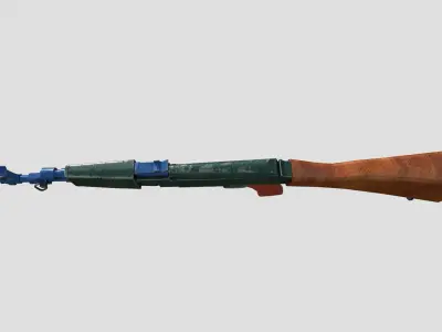 cartoon ak47 toy model 3D model