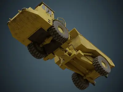 Mining Truck 1B Low-poly 3D model