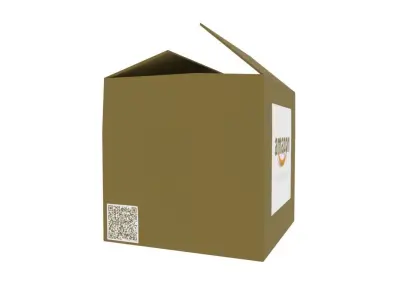 Amazon box Low-poly 3D model purchase