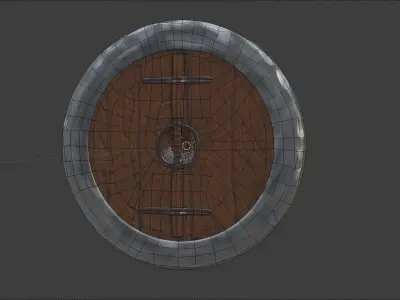 Medium PolyCount Stylized Fantasy LvL2 Shield Free low-poly 3D model