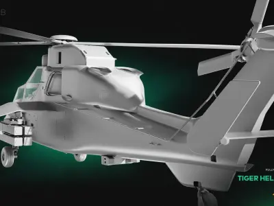 Tiger Helicopter 3D model