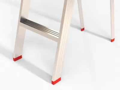 Metalic Step Ladder Low-poly 3D model