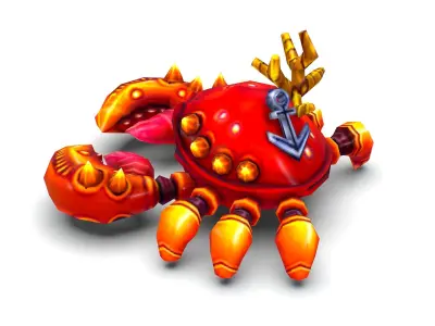 Crab Sea Animal Low-poly 3D model