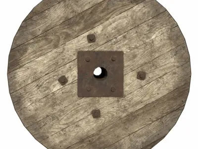 Cable Reel Low-poly 3D model