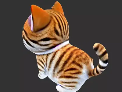 Graceful Cat Figurine 3D print model by maxime-guinard-pro