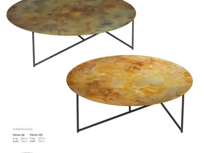 De Castelli Parsec Coffee Table Low-poly 3D model