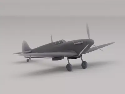 Supermarine Spitfire Mk IIa Fighter United Kingdom WWII 1936 3D print model