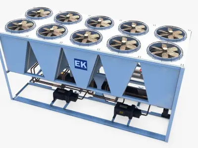 Air Conditioner 07 Low-poly 3D model