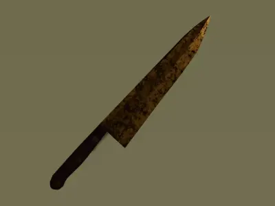 rusty knife 3D model