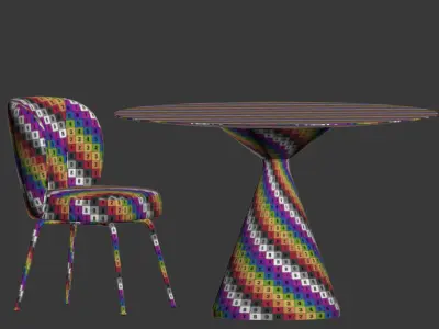 Dining Set 65 3D model