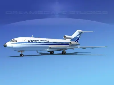 Boeing 727-100 Aerolineas Argentinas 1 3D model