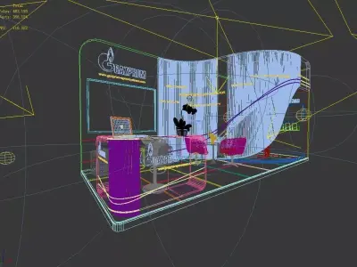 Exhibition - Area -7X3-3DMAX2009-023 3D model