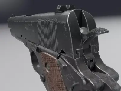 handgun h1911 Low-poly 3D model
