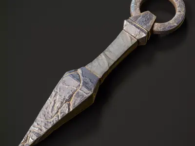 Realistic Ancient Dagger  Low-poly 3D model