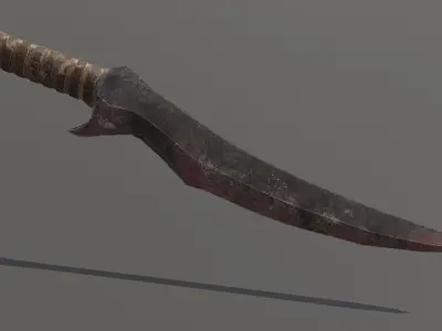 Orc Dagger Low-poly 3D model