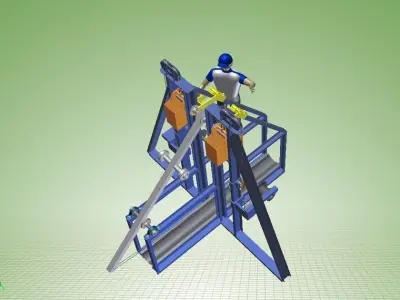 Trebuchet Floating Arm Type Free 3D model