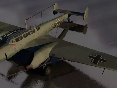 Messerschmitt Bf-110 C-7 3D model