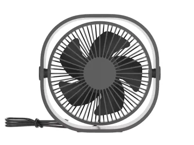 Small USB Desk Fan 3D model