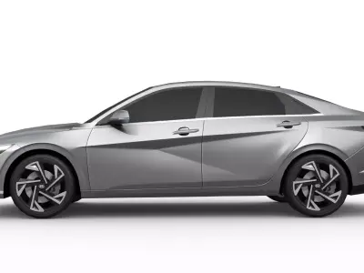 Hyundai Elantra 2024 Low-poly 3D model