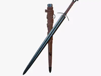 Old Sword Low-poly 3D model buy