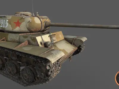 Tank-KV-85 Desert camouflage 3D model