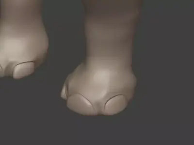 Rhinoceros Statue Free low-poly 3D model
