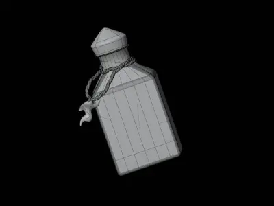 Blue Fire Spell 3D model