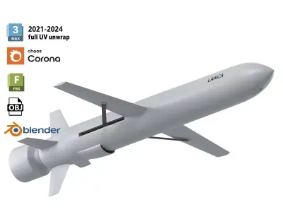 Polish Lanca cruise missile 3D model