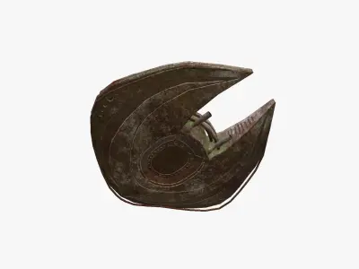 Alien Spaceship UFO D11 Abandoned - Sci Fi Spacecraft Design Low-poly 3D model