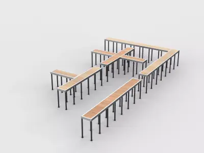 Sidewalk System 03 3D model