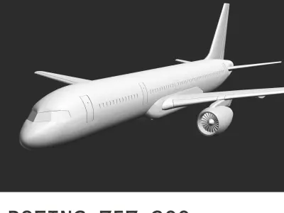 Boeing 757-200 3D print model