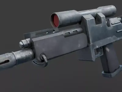 Star Wars Pirate Blaster Low-poly 3D model