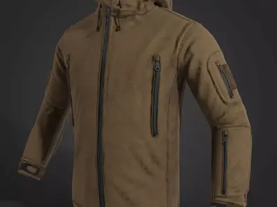PATRIOT HF Helikon-Tex fleece jacket Low-poly 3D model