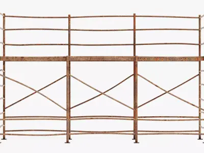 -Old Scaffolding V7- 3D model